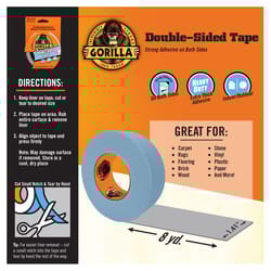 Gorilla 1.41 in. W X 8 yd L Gray Double-Sided Duct Tape