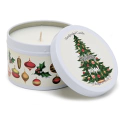 Primal Elements White/Green/Red Holiday Scent Tin Can Candle