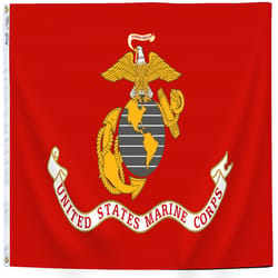 Annin Flagmakers US Marine Corps Military Flag 36 in. H X 5 ft. L