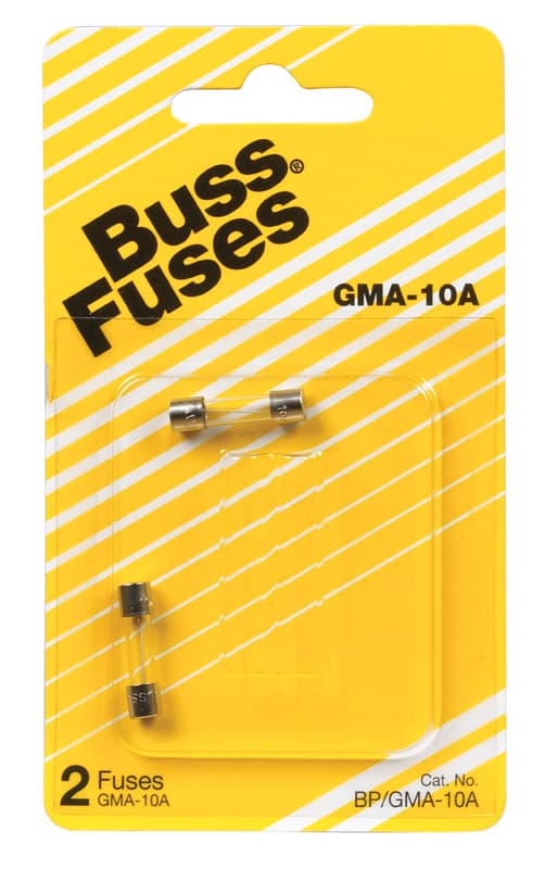 Bussmann 10 amps Fast Acting Glass Fuse 1 pk Mfr# BP/GMA-10A