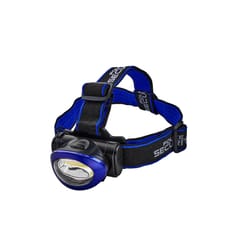 Police Security Connector 200 lm Black LED COB Head Lamp AAA Battery