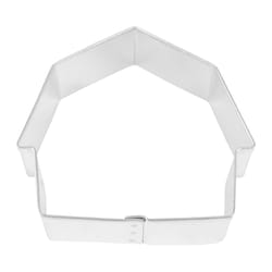 R&M International Corp International Corp 3 in. W X 3 in. L Barn Cookie Cutter Silver 1 pc