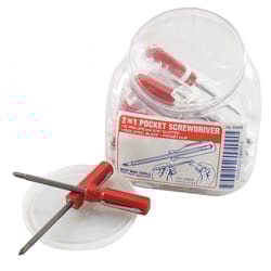 Best Way Tools 1/4 in. X 4 in. L Phillips/Slotted 2-in-1 Pocket Screwdriver 1 pc