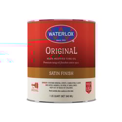 Waterlox Satin Clear Oil-Based Wood Finish 1 qt