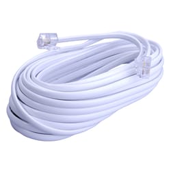Monster Just Hook It Up 50 ft. L White Modular Telephone Line Cable