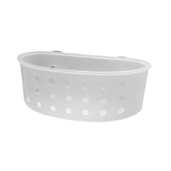 Spectrum White Plastic Shower Basket