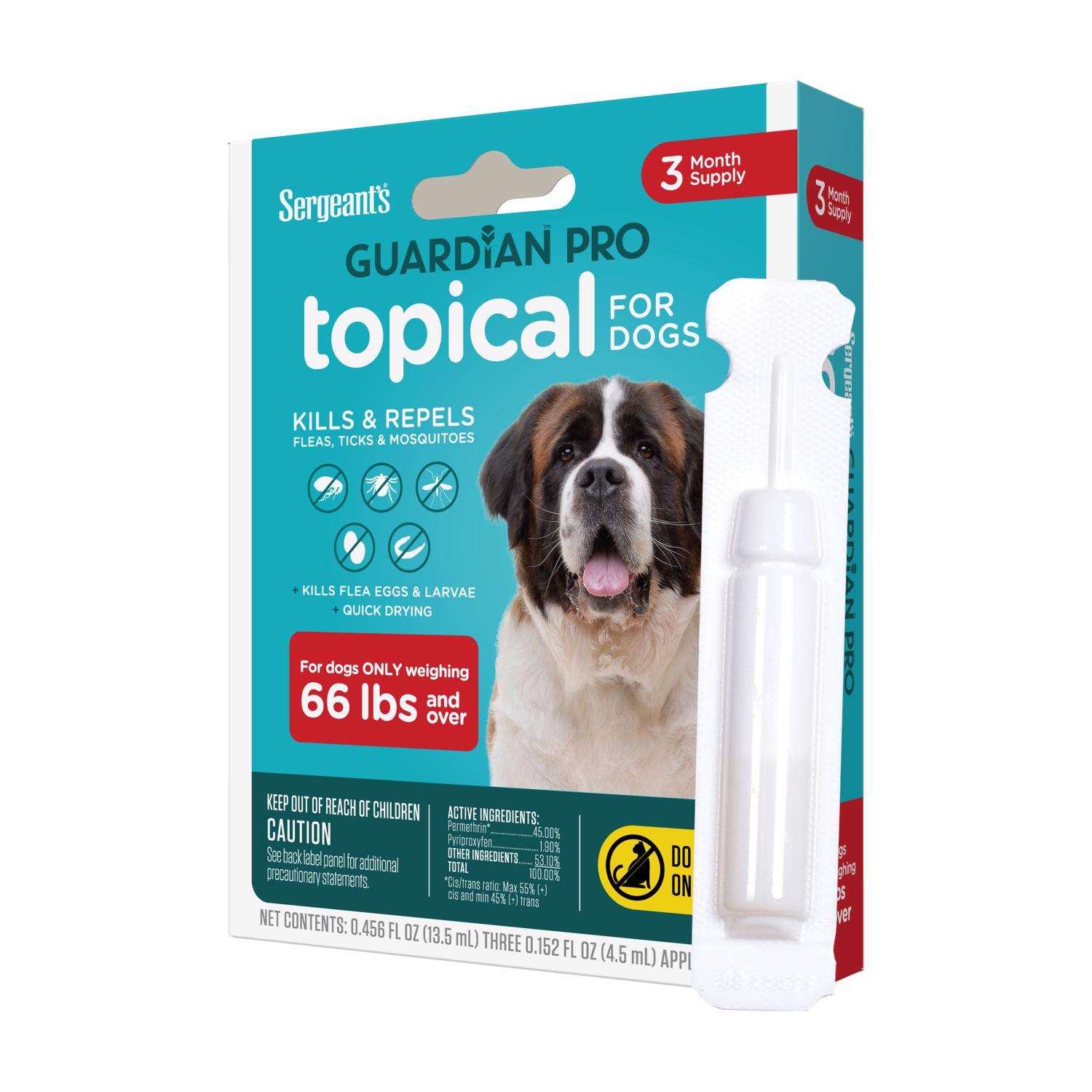 Sergeants Guardian Pro Liquid Dog Flea and Tick Killer Permethrin