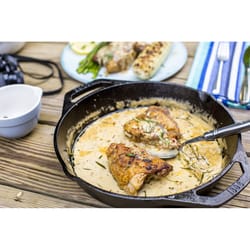 Lodge Cast Iron Skillet 10-1/4 in. Black