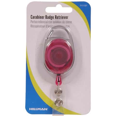 Hillman Plastic Assorted Carabiner Badge Retriever Hillman Plastic Assorted Carabiner Badge Retriever