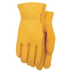Midwest Quality Gloves XL Deerskin Leather Yellow Cold Weather Gloves