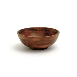 Lipper International Natural Rubberwood Rustic Bowl 7 in. D 1 pc