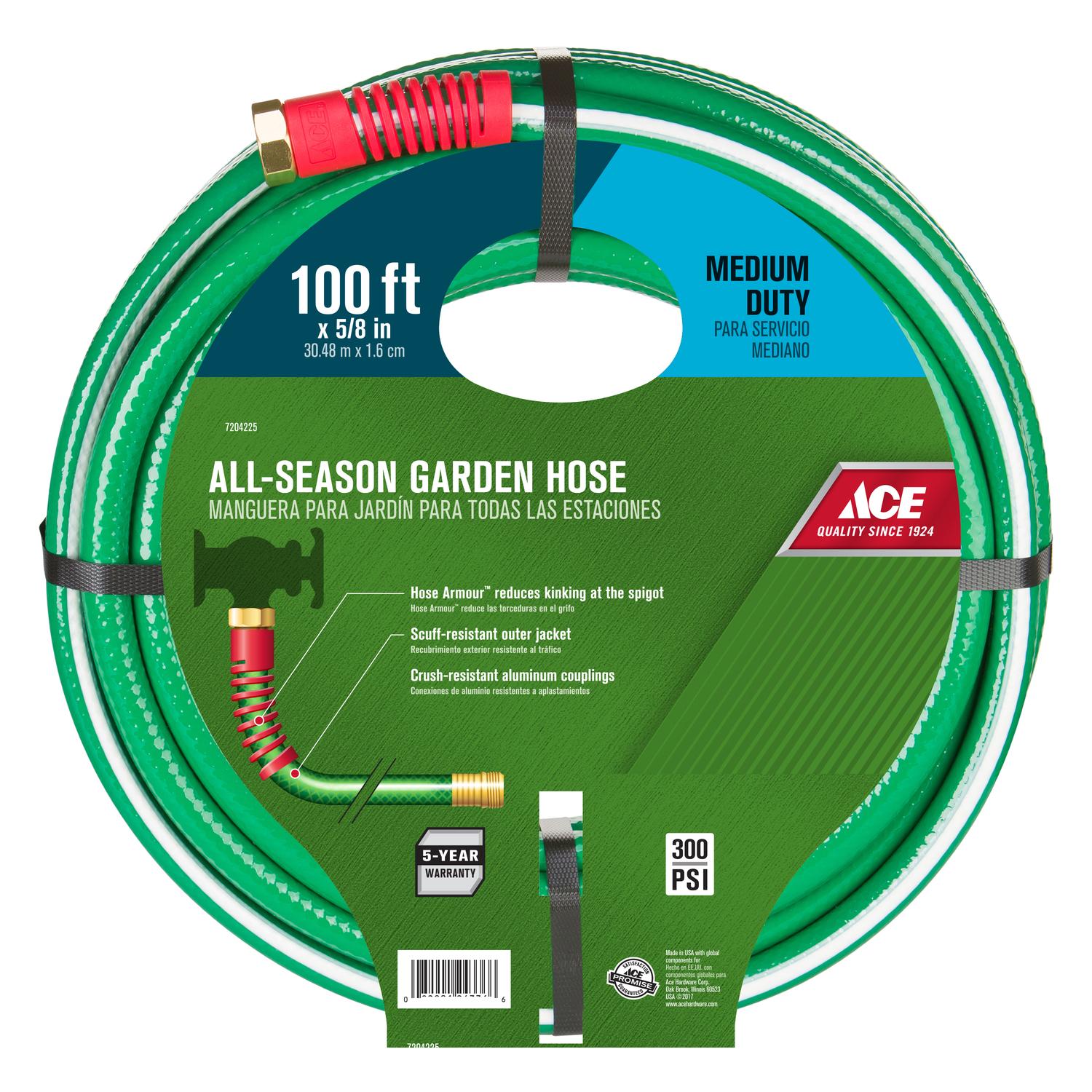 L Medium-Duty Green Hose - Ace Hardware