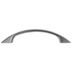 Laurey Modern Standards Half Oval Cabinet Pull 3 in. Polished Chrome Silver 1 pk