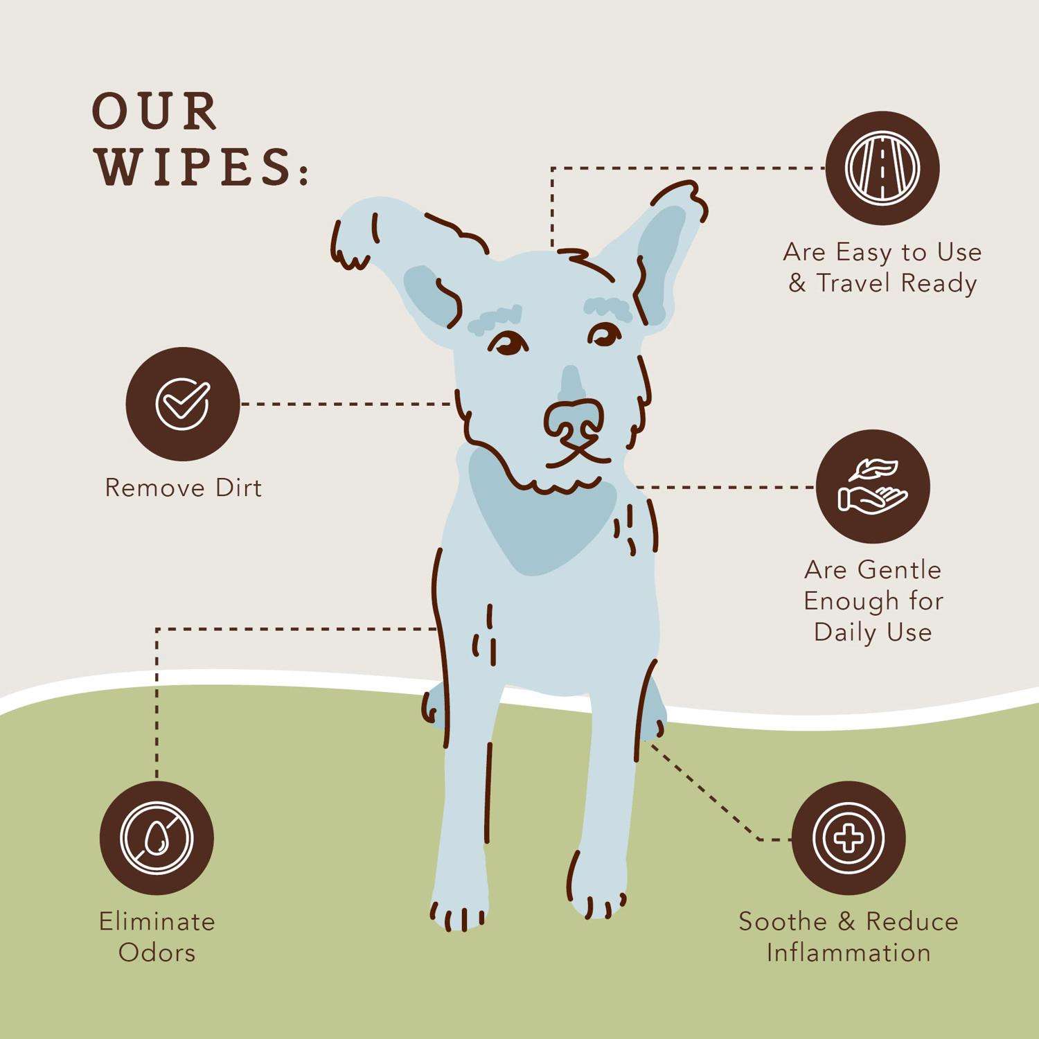 Unscented dog outlet wipes