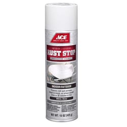 Ace Rust Stop Gloss White Protective Enamel Spray Paint 15 oz