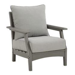 Signature Design by Ashley Visola Gray HDPE Frame Relaxer Lounge Chair Gray