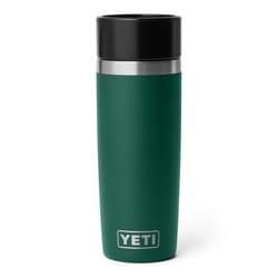 YETI Rambler 16 oz Black Forest Green BPA Free Bottle with Hotshot Cap