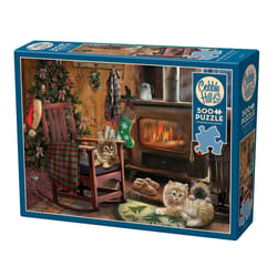 Cobble Hill Kittens By The Stove Jigsaw Puzzle 500 pc