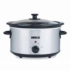 Nesco 4 qt Silver Ceramic Slow Cooker