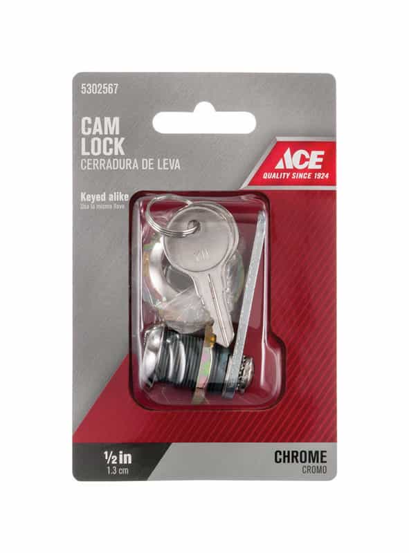 Ace Chrome Silver Brass Cam Lock Ace Hardware