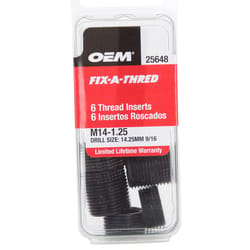 OEMTOOLS 9/16 in. Stainless Steel Non Locking Helical Thread Insert M14 - 1.25 mm