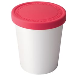 Tovolo Raspberry Plastic/Silicone Ice Cream Tubs 1 qt