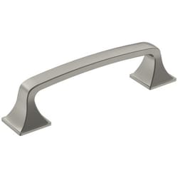 Amerock Ville Traditional Rectangle Cabinet Pull 3-3/4 in. Satin Nickel 1 pk