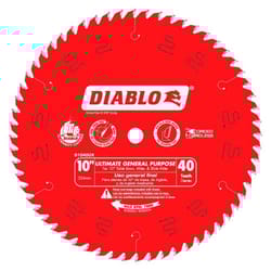 Diablo Ultimate GP 10 in. D X 5/8 in. TiCo Hi-Density Carbide Circular Saw Blade 40 teeth 1 pk
