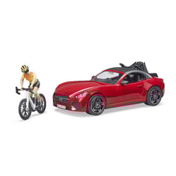 Bruder Car and Bicylce Toy Multicolored