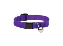 LupinePet Basic Solids Purple Purple Nylon Cat Collar