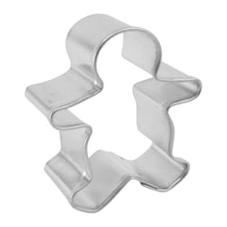 R&M International Corp 2 in. W X 2 in. L Mini Gingerbread Boy Cookie Cutter Silver 1 pc