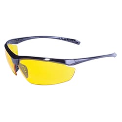 Global Vision Lieutenant Ballistic Safety Glasses Yellow Lens Black Frame 1 pk