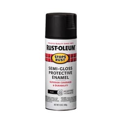 Rust-Oleum Stops Rust Semi-Gloss Black Spray Paint 12 oz