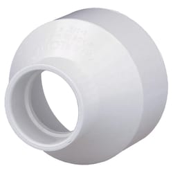 Charlotte Pipe Schedule 40 1-1/2 in. Hub X 3 in. D Hub PVC Reducing Coupling 1 pk