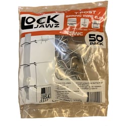 LockJawz 8 in. H X 2 in. W X 10 in. L 12 Ga. Silver Steel T-Post Clip