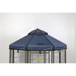 Pet Gazebo Polyester Kennel Cover Cobalt Sky 36 in. W X 36 in. D