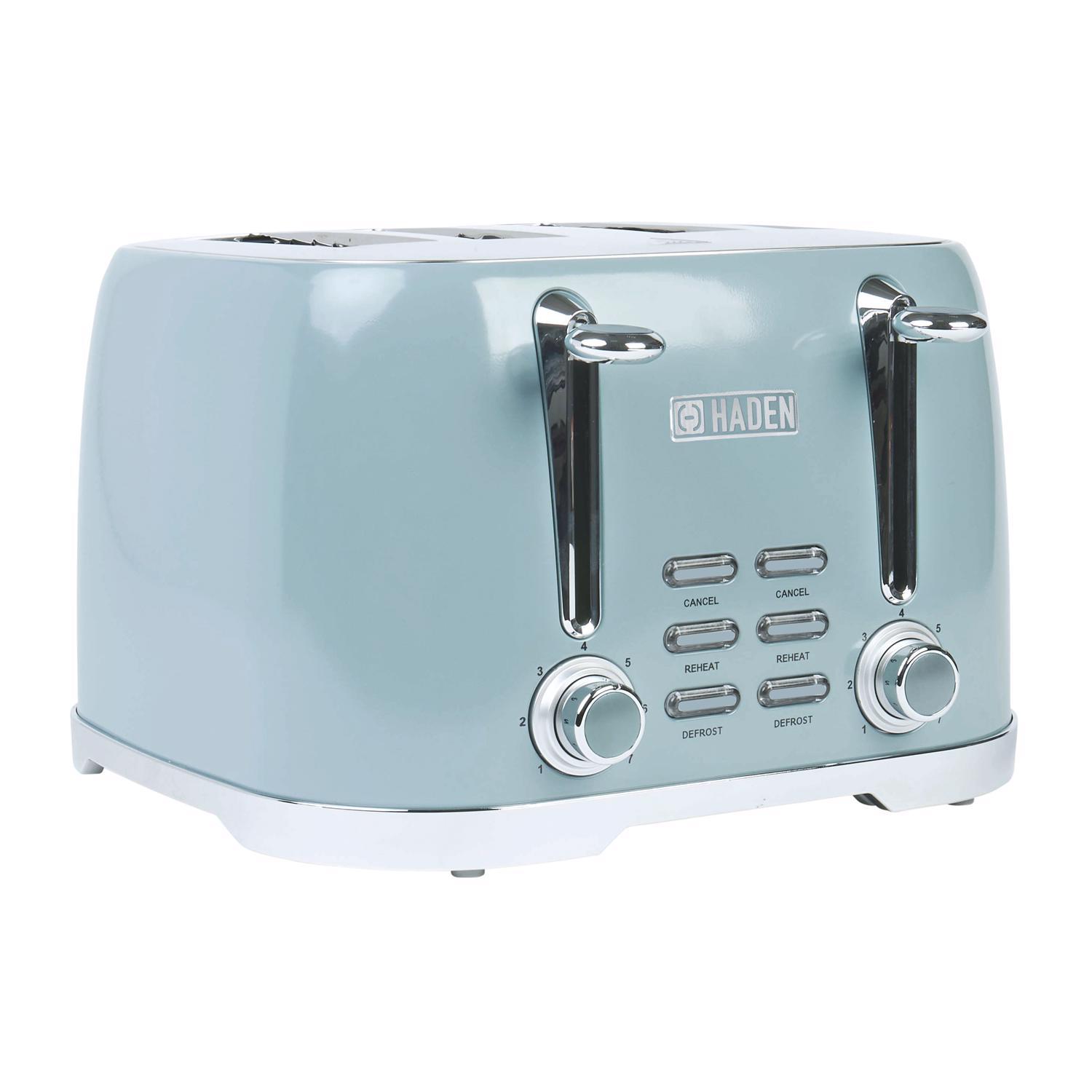 Photos - Toaster Haden Brighton Stainless Steel Blue 4 slot  8 in. H X 12 in. W X 12 