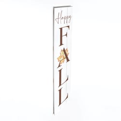 P Graham Dunn Multicolored Wood 47 in. H X 10.5 in. L X 0.75 in. W Happy Fall Porch Sign