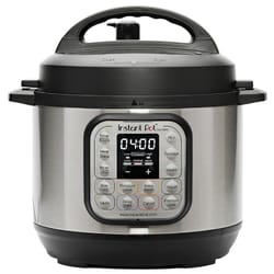 Instant Duo Stainless Steel Pressure Cooker 14.8 in. 8 qt Black/Silver