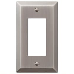 Amerelle Century Antique Nickel 1 gang Stamped Steel Decorator Wall Plate 1 pk