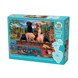 Cobble Hill Pups and Ducks Jigsaw Puzzle Multicolored 350 pc