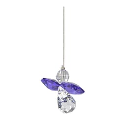 Woodstock Chimes Crystal Guardian Angel Amethyst Wind Chime