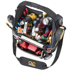 CLC 13 in. W X 17 in. H Ballistic Polyester Open Top Tool Bag 20 pocket Black 1 pc