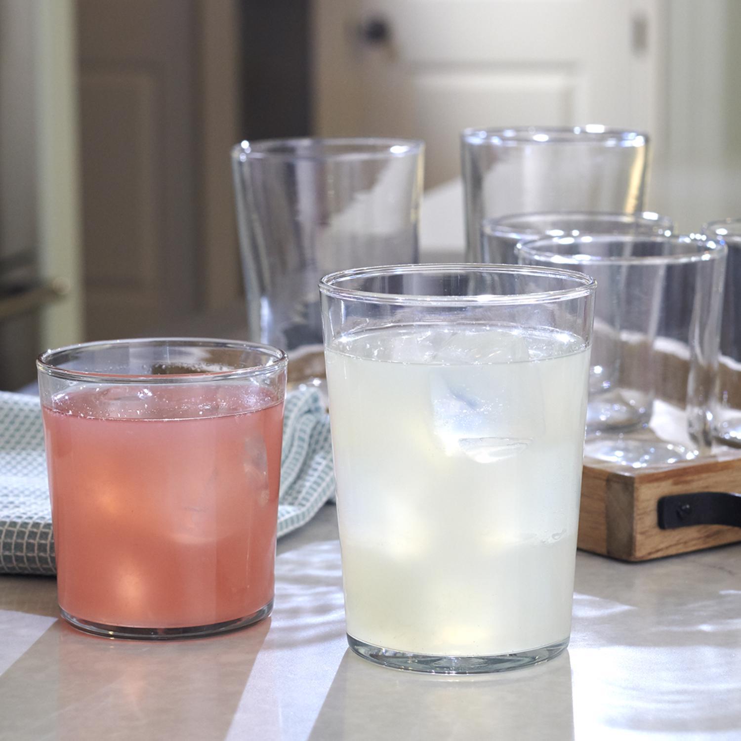 Anchor Hocking Mercado Clear Glass Drinkware Glassware Set 16 pc Sansujyuku sansujyuku.com