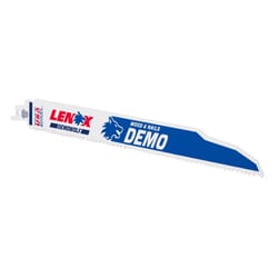 Lenox DEMOWOLF 12 in. Bi-Metal Reciprocating Saw Blade 6 TPI 25 pk