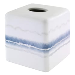 Avanti Linens Murano Silver Plastic Tissue Cube
