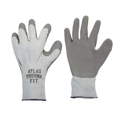 Atlas Therma Fit Unisex Indoor/Outdoor Cold Weather Work Gloves Gray M 1 pair