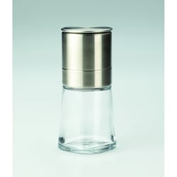 Linden Sweden Lily Silver/Clear Glass/Stainless Steel Grinder