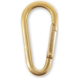 HILLMAN Sanitas Brass Assorted Black/Gold Clip/Hook Carabiner