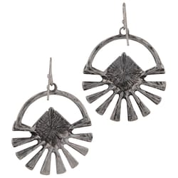 Montana Silversmiths Women's Sunburst Sky Round Silver/Turquoise Earrings